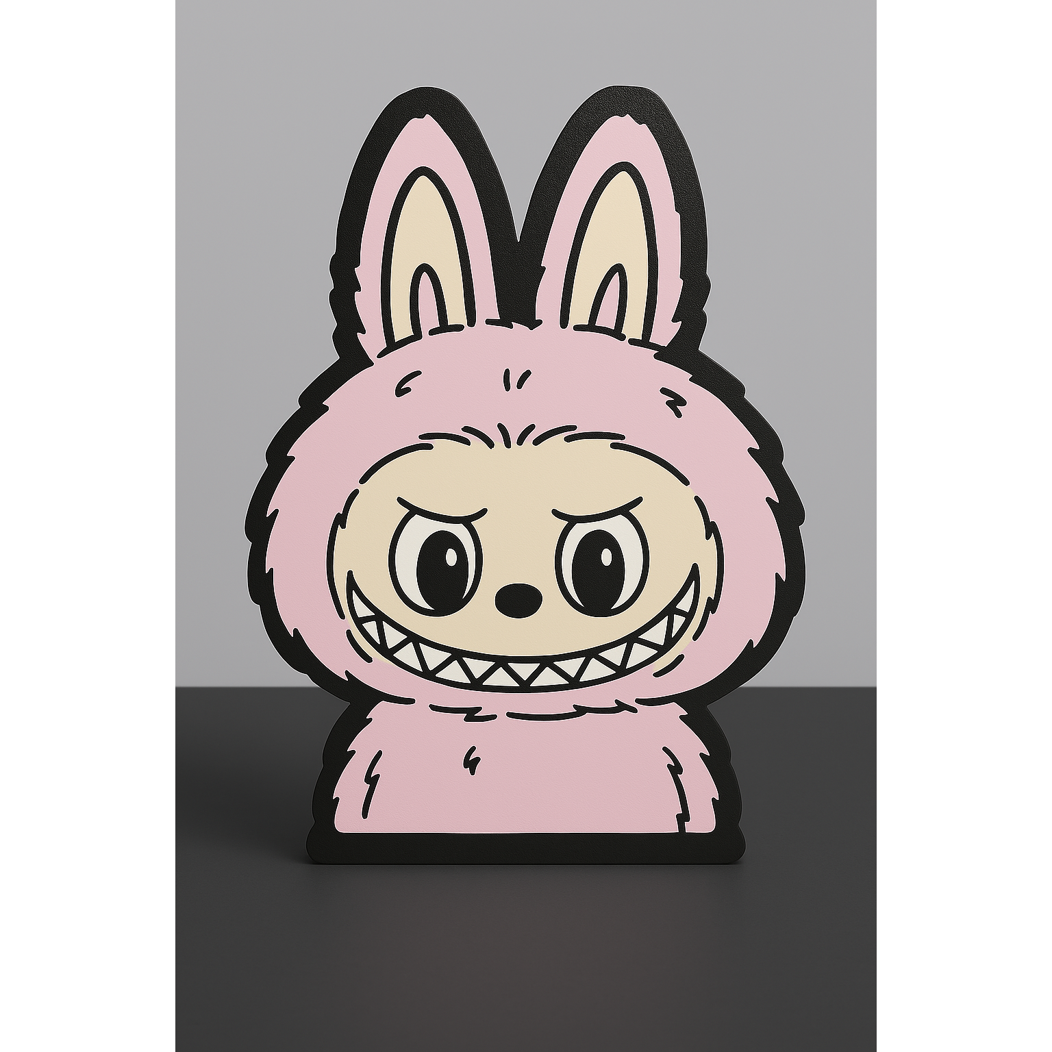 Pink Labubu LED Lightbox – Battery Powered Fan Art Display  Kawaii Pop Mart Gift