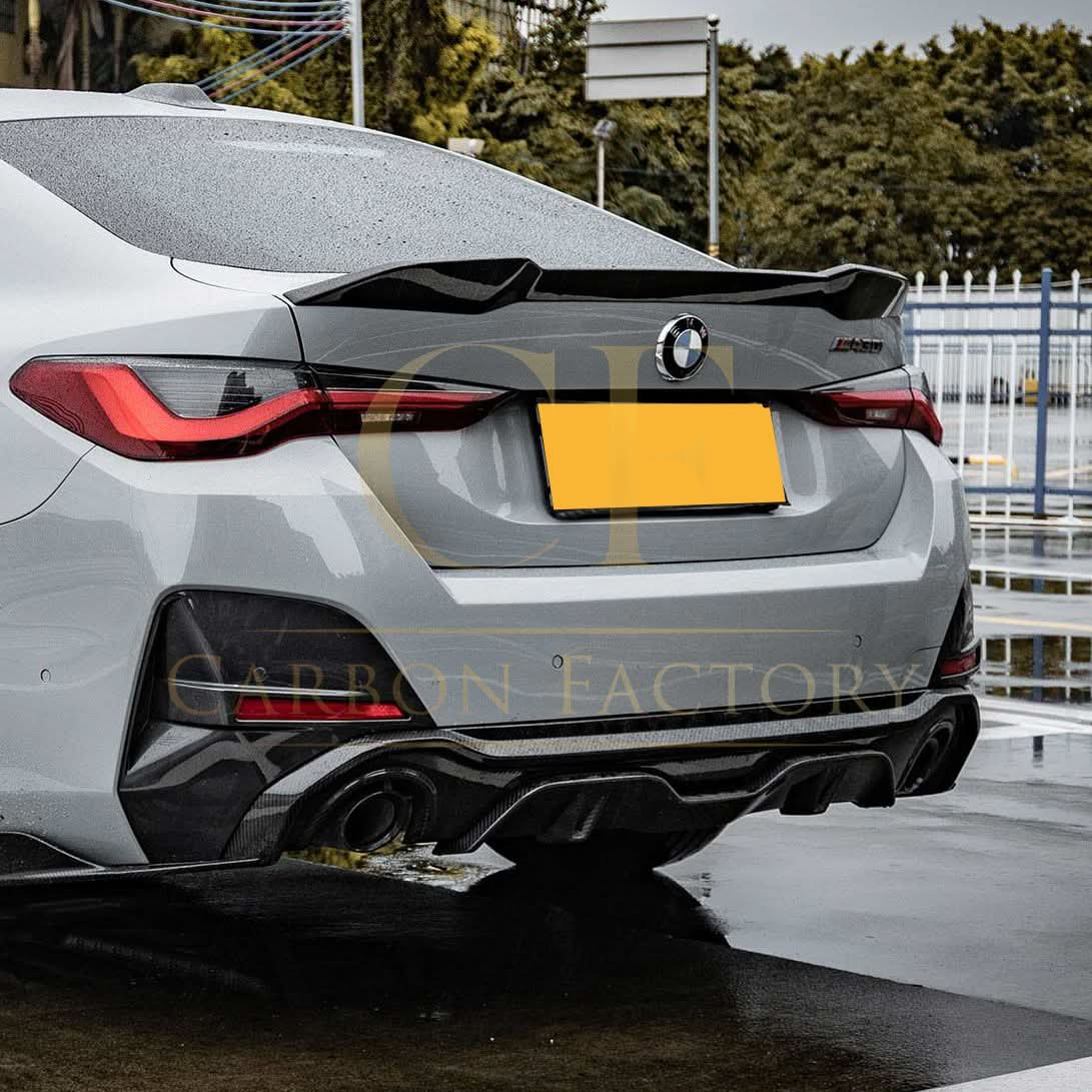 SQ Style Pre-Preg Carbon Fibre Rear Diffuser Dual Exhaust for BMW G26 4 Series Gran Coupe 21-24
