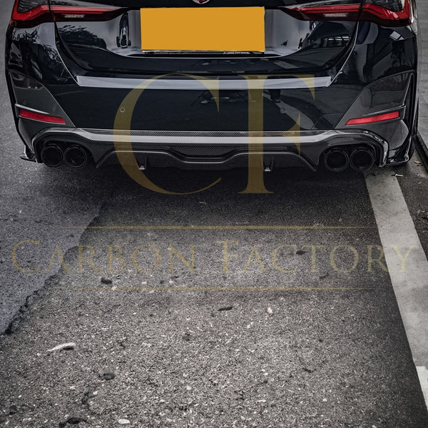 SQ Style Pre-Preg Carbon Fibre Rear Diffuser Quad Exhaust for BMW G26 4 Series Gran Coupe 21-24