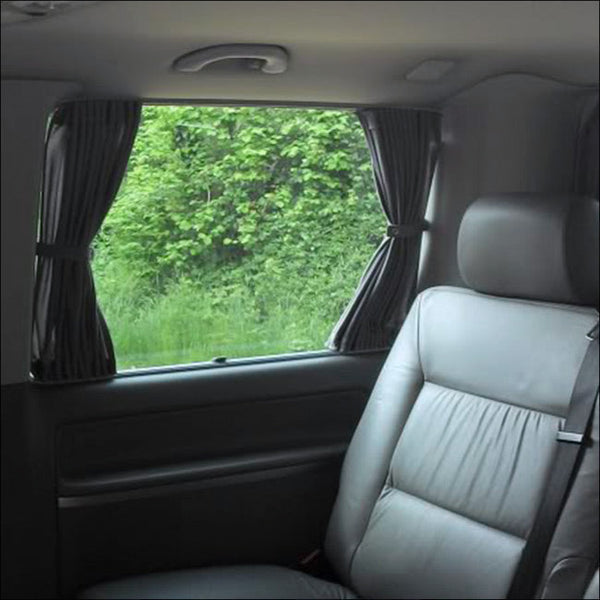 For VW T5 Window Curtains Eco-Line - Black | Van-X