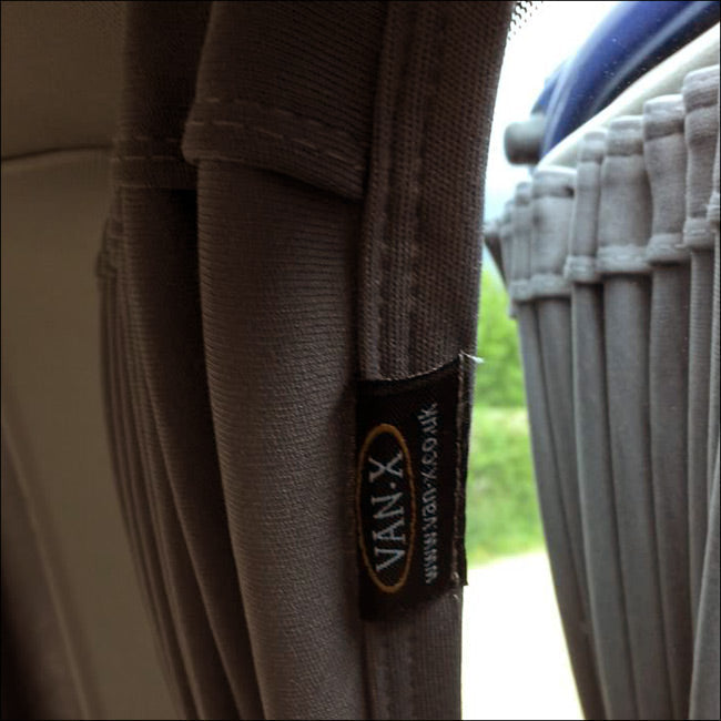 For VW T5 Window Curtains Eco-Line - Black | Van-X