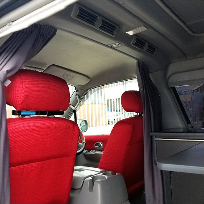 For Ford Freda Cab Divider Curtain Kit with Rail Premium Quality - Van-X
