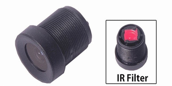 FPV Camera 1/3" Lens with IR Filter (2.1, 2.8, 3.6mm)