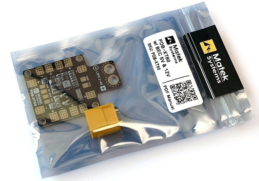 Matek PDB-XT60 w/ BEC 5V & 12V