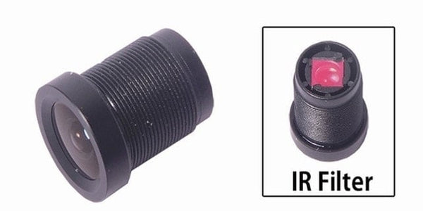 FPV Camera 1/3" Lens with IR Filter (2.1, 2.8, 3.6mm)