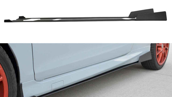 Maxton Design - Racing Side Skirts Splitters Ford Fiesta MK7 ST Facelift (2013-2017)