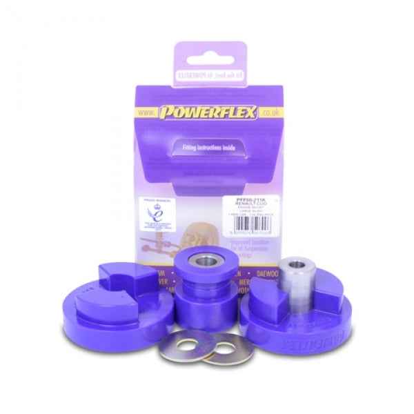 POWERFLEX - CLIO II INC 172 & 182 (1998-2012) DOG BONE (TWISTED) ENGINE MOUNT BUSH KIT