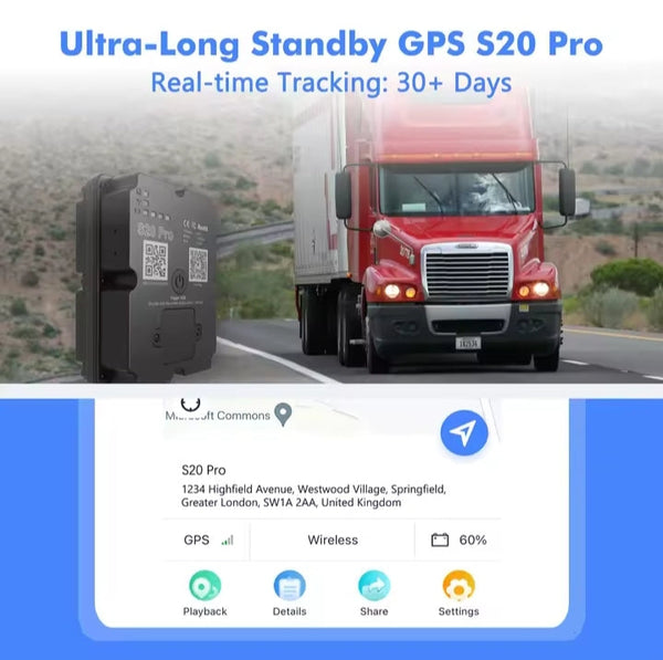 Real-time 30 Days Tracking 4G GPS Tracker Anti-theft Motorcycle Vehicle Car Track Locator for Auto Security with Affordable Fee