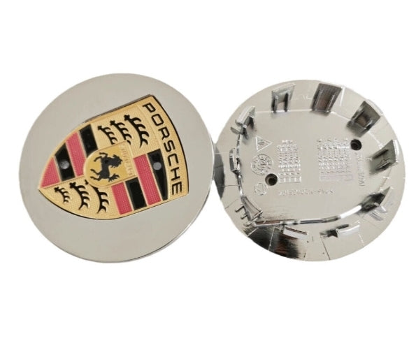 Porsche Wheel Centre Caps - Grey