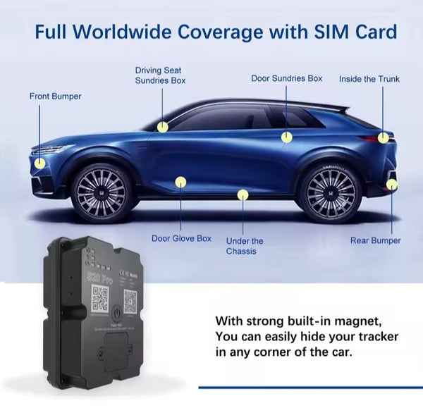 Real-time 30 Days Tracking 4G GPS Tracker Anti-theft Motorcycle Vehicle Car Track Locator for Auto Security with Affordable Fee