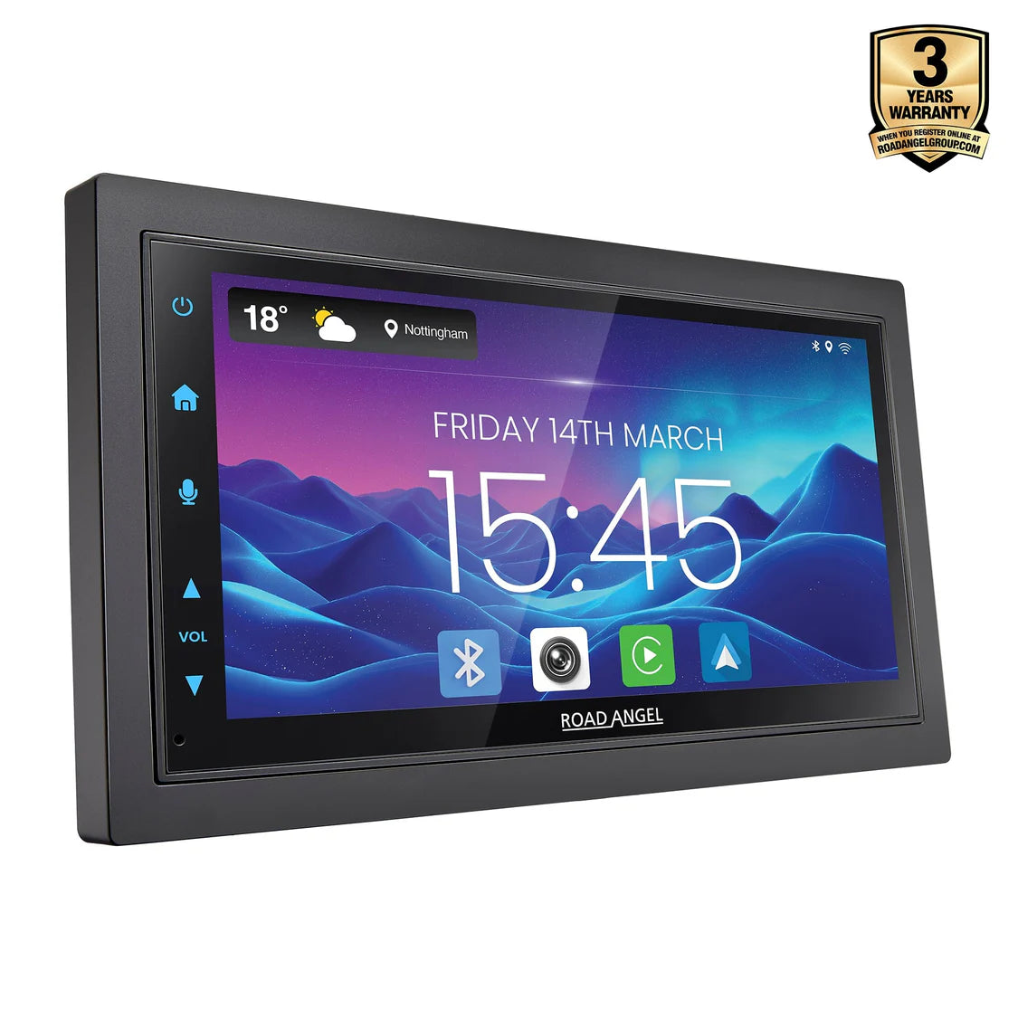 Road Angel RA-X622BT - Car Stereo Head unit 7" Touch Screen Display, Bluetooth, Wireless Android Auto & Apple Car Play