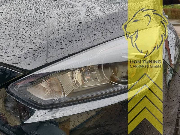 LT Pair LED DRL Lightbar Headlights Ford Focus 3 MK3 15-18 Facelift black LHD