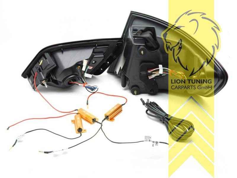 LTG LED Dynamic Rear Lights Tail BMW 5 Series F10 M5 S63 10-17 Sedan Black LHD