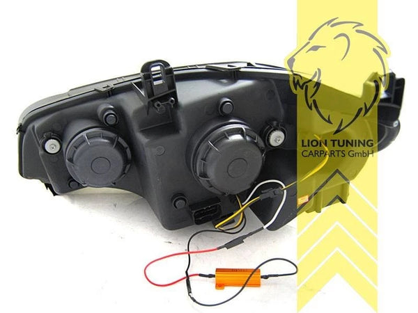 LTG Pair Aftermarket LED DRL Headlights for BMW X5 E70 07+ chrome LHD