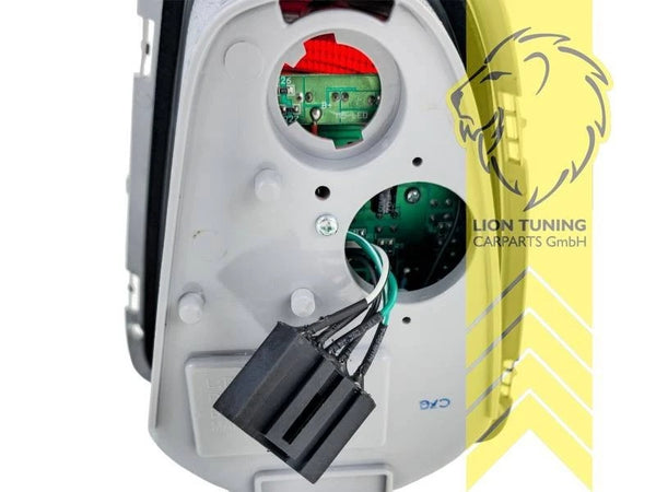 LTG Pair LED Rear Lights Tail Lamps Mini Cooper Union Jack R56 R57 chrome 10-14