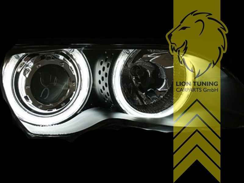 LTG Aftermarket CCFL Angel Eyes Headlights for BMW E46 Sedan Touring FL 01+ LHD