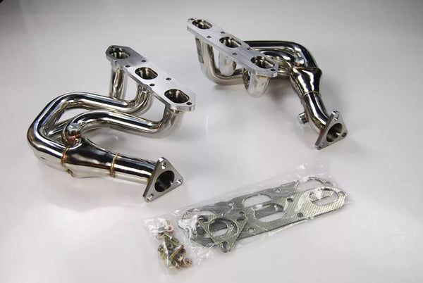 Aftermarket Performance Stainless Steel Exhaust Manifold Manifolds For Porsche Boxster 986 2.7 3.2 00-04 (Not compatible with Tiptronic)