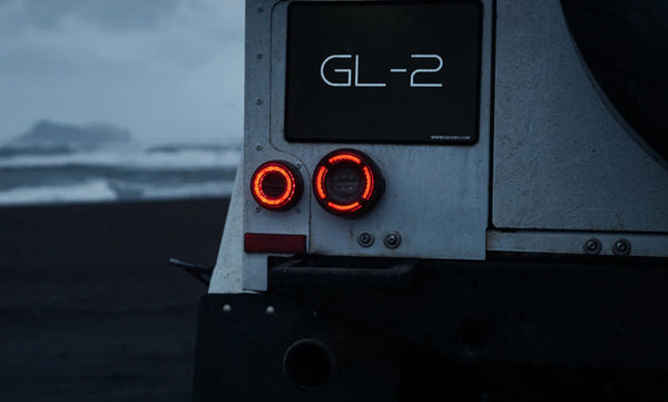 GLOHH GL-2x Set of 6 LED DRL Rear Lights Land Rover Defender Halo Smoke 90-16