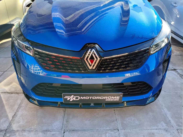 MTD Front Bumper Splitter Renault Clio 5 Mk5 Facelift 23-25 Gloss Black ABS