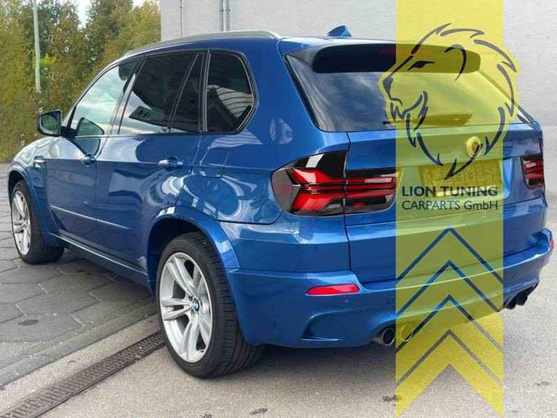 LTG DEPO LED Rear Lights Tail Lamps BMW E70 X5 M 07-13 black + LCI LHD