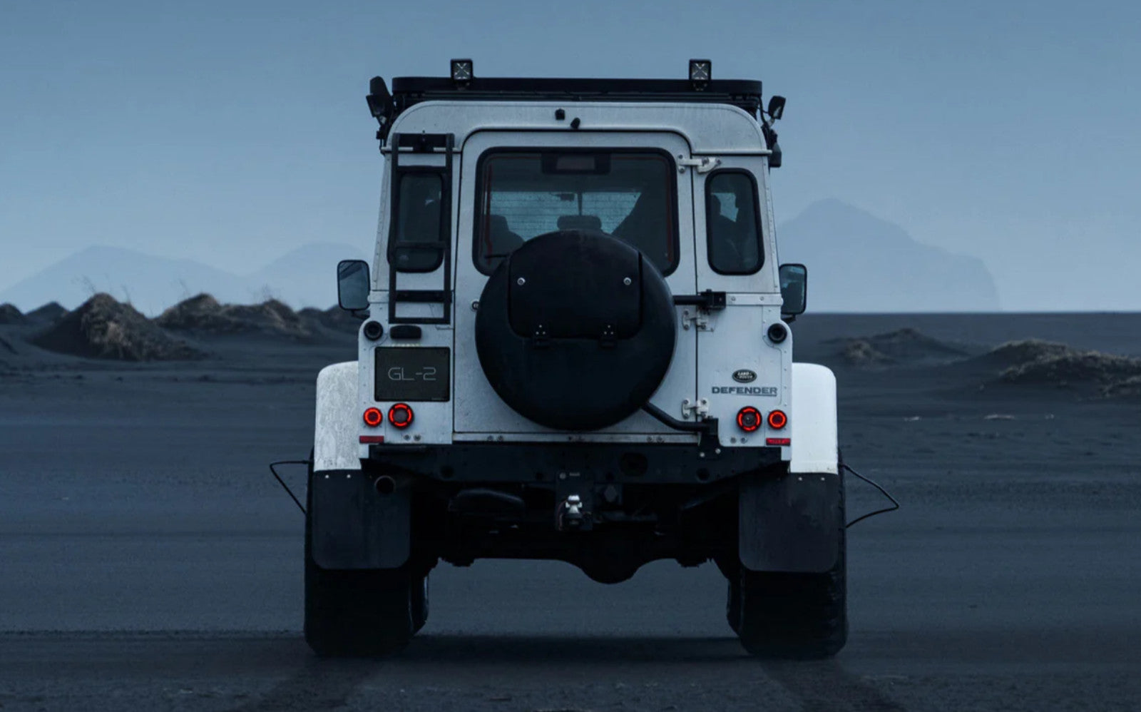 GLOHH GL-2x Set of 6 LED DRL Rear Lights Land Rover Defender Halo Smoke 90-16