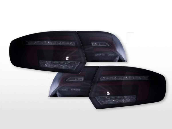 FKA Pair LED Rear Lights Tail Lamps Audi A3 8P 8PA 04-08 Black Smoke LHD