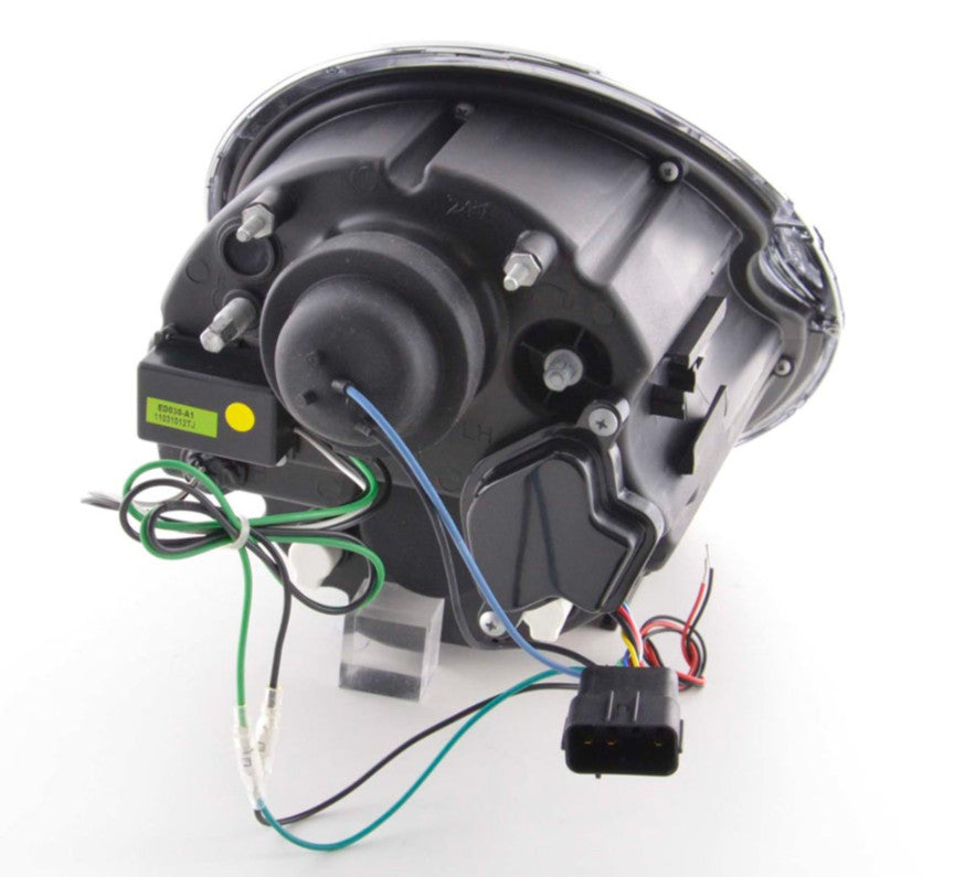 FK LED DRL Halo Servo H1 Headlights BMW Mini Cooper S JCW R50 R53 01-06 Black