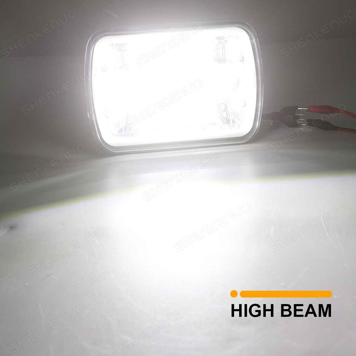 5x7in6 x 7inch Headlight LED Square Light High/Low Beam Headlamp For Motorcycle