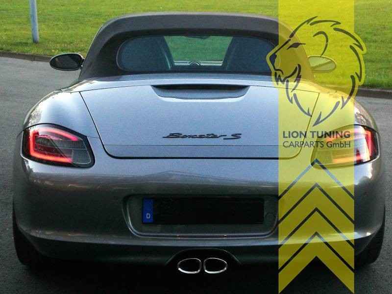 LTG Pair LED Rear Lights Tail Lamps Porsche Boxster 987 black smoke LHD