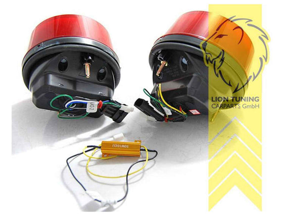 LT Set x4 Halo LED REAR Tail LIGHTS DRL Ferrari F355 360 F131 red white 94-05