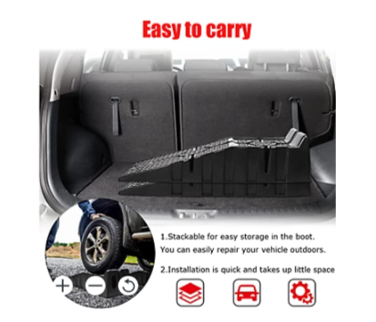 FK 2x 2.5 Ton Heavy Duty Car Ramps for Vehicle Lifting & Maintenance Checks / Oil Changes - Save on Jack