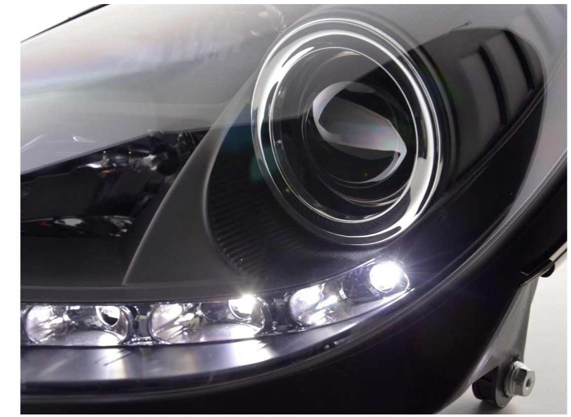 FK Set Mercedes SLK 171 Yr. 04-11 black PROJECTOR LIGHTBAR DRL HEADLIGHTS LHD