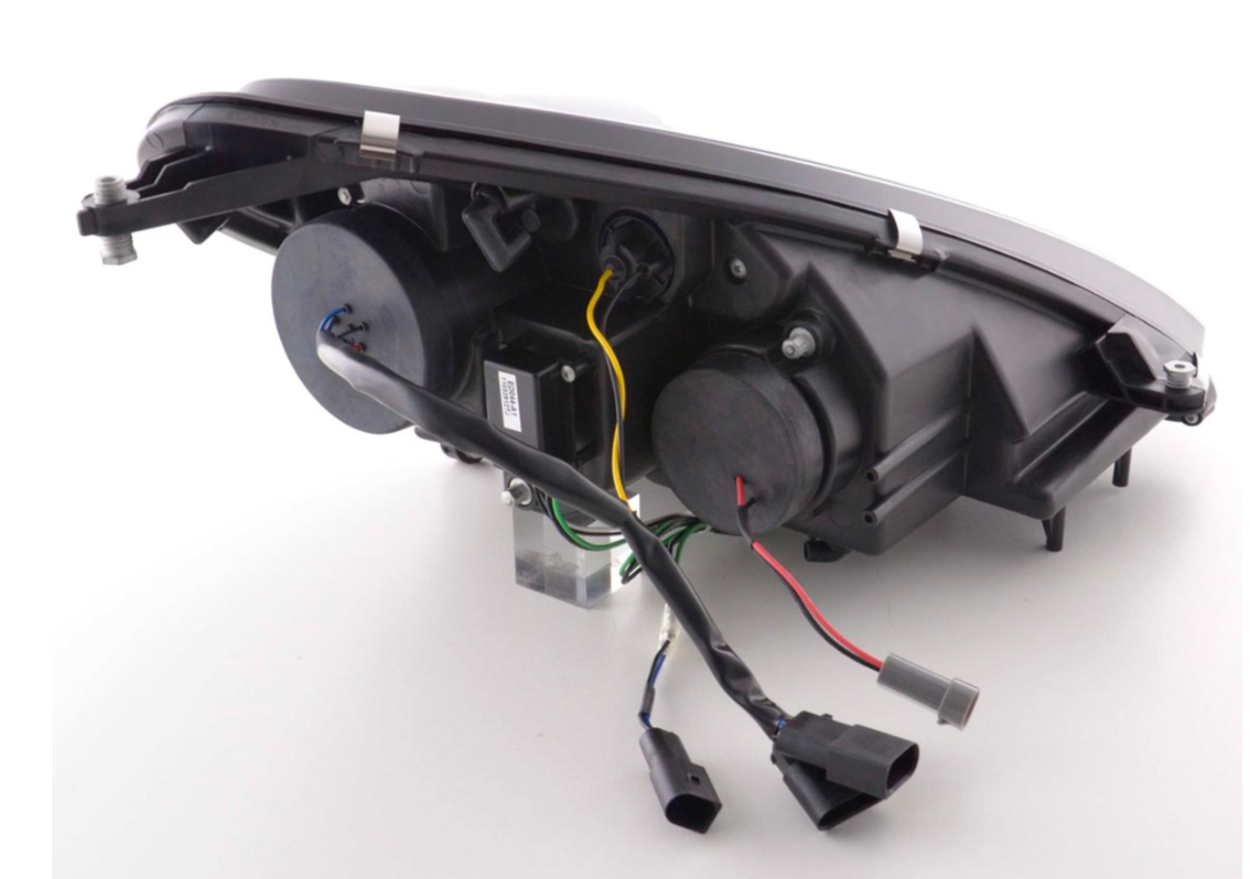 FK Set Mercedes SLK 171 Yr. 04-11 black PROJECTOR LIGHTBAR DRL HEADLIGHTS LHD