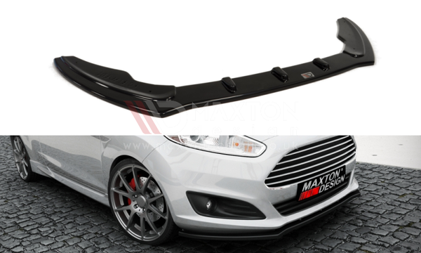 Maxton Design - FRONT SPLITTER FIESTA MK7 FACELIFT 2013-2017 (None Body Kit Version