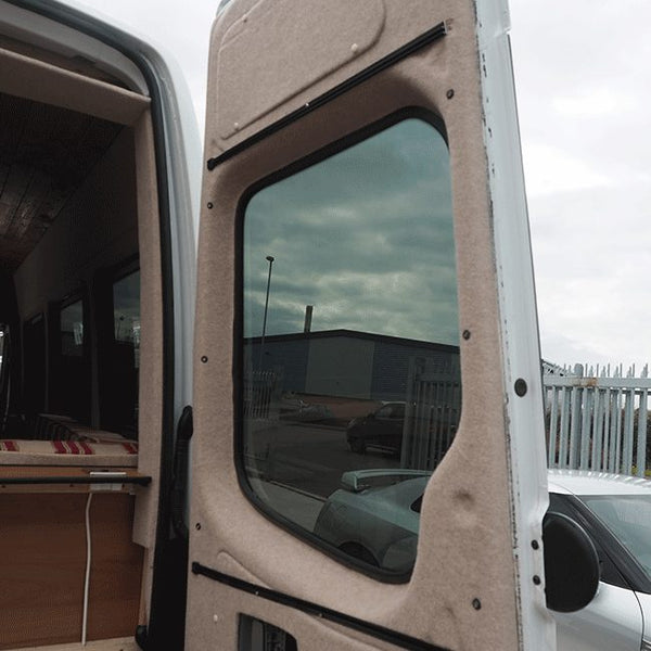For VW Crafter Premium 1 x Barndoor Window Curtains Van-X