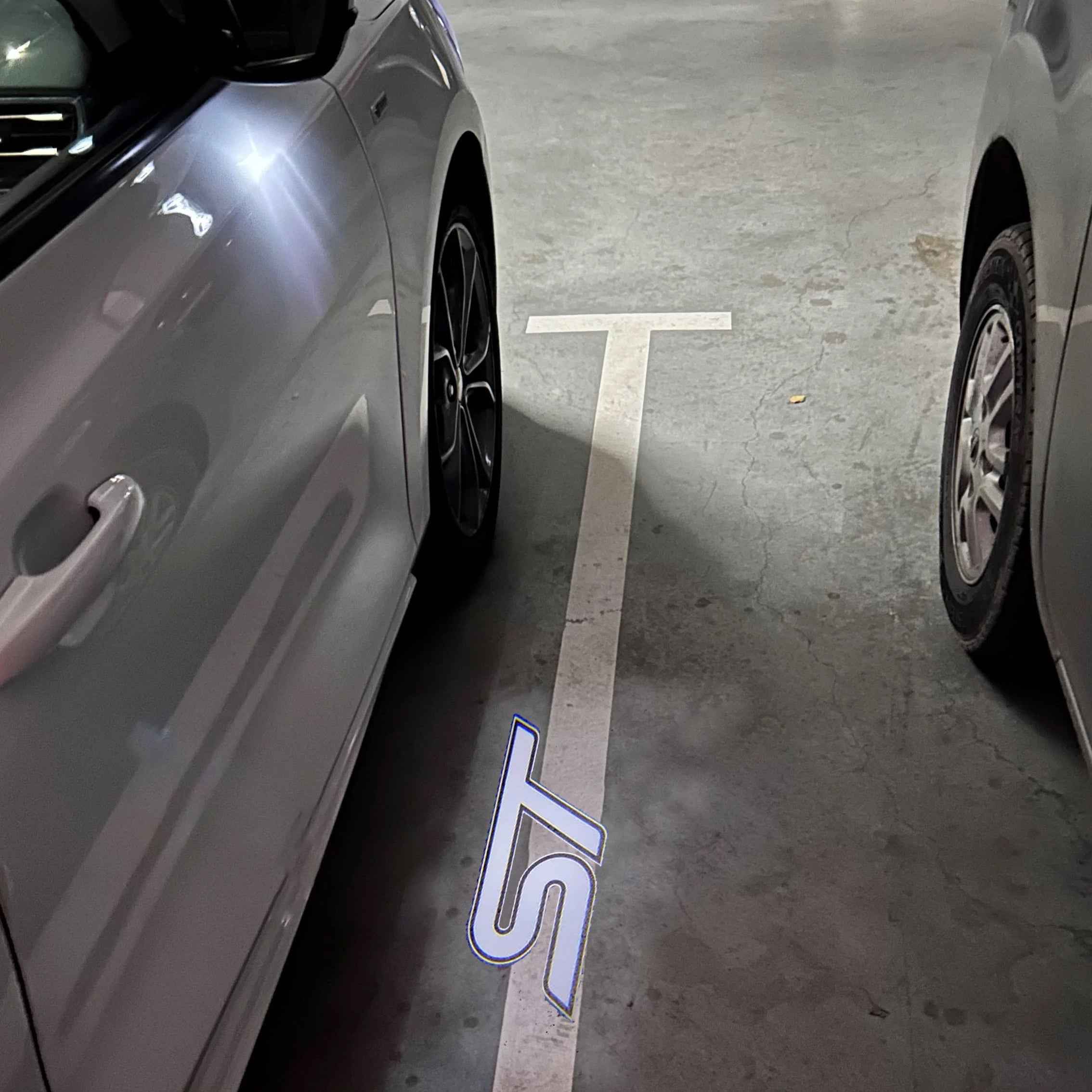 “ST” Emblem Replacement Puddle Unit - MK4 / MK4.5 Focus ST (Multiple Colours)