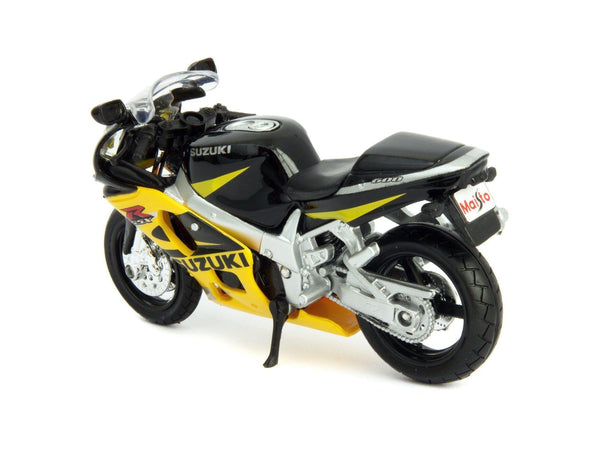 Suzuki GSX-R600 black/yellow - 1:18 Scale Motorbike Model