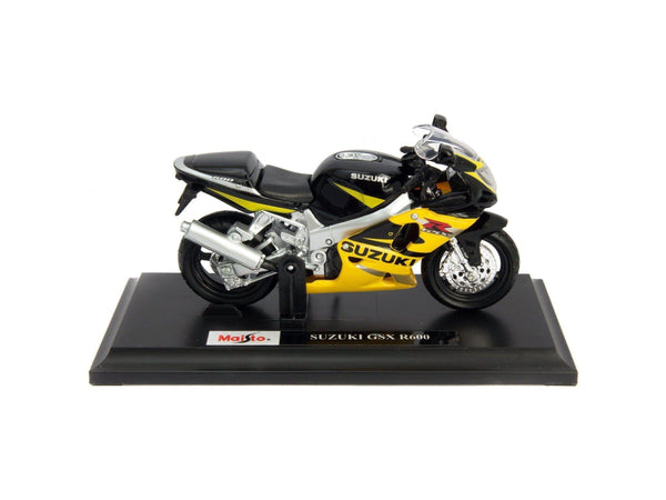 Suzuki GSX-R600 black/yellow - 1:18 Scale Motorbike Model