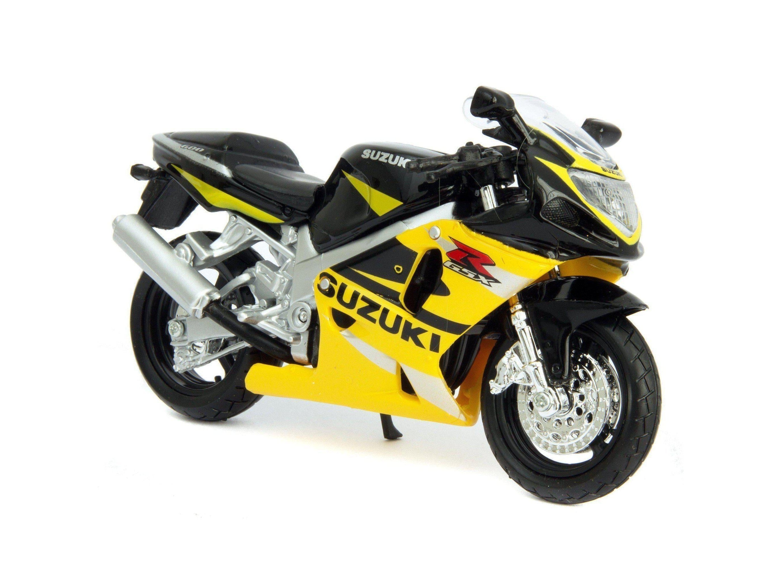 Suzuki GSX-R600 black/yellow - 1:18 Scale Motorbike Model