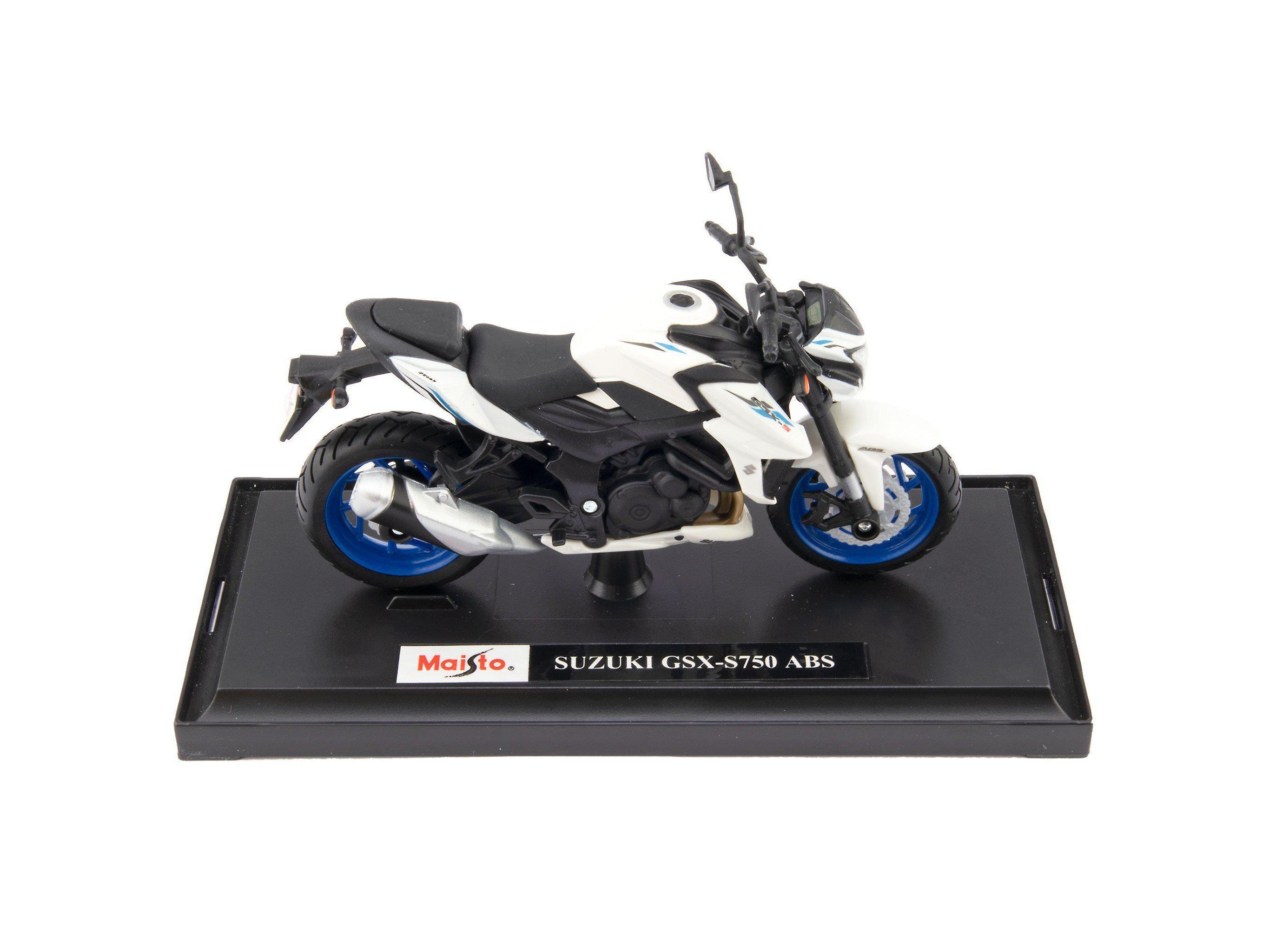 Suzuki GSX-S750 ABS white - 1:18 Scale Motorbike Model