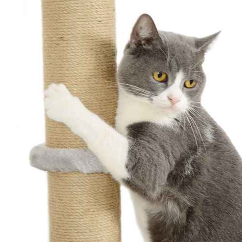 PawHut 4 Piece Cat Shelves w/ Scratching Post, Steps, Jumping Platform