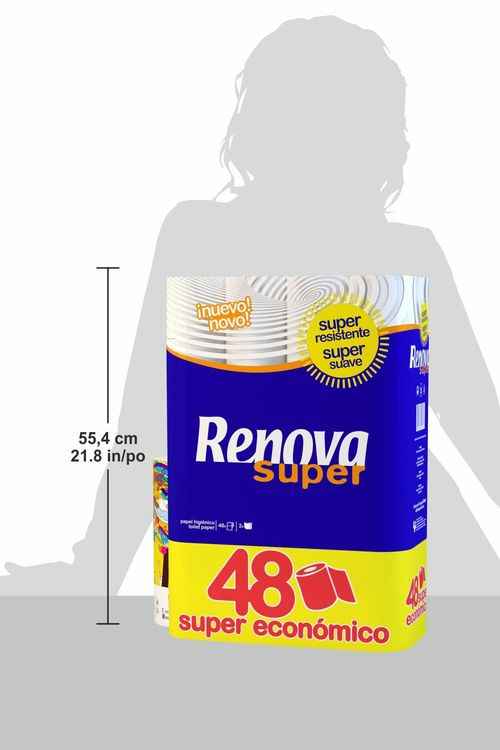 Renova 48 / 96 / 144 - 2 Ply Toilet Roll Tissue Paper Bulk Wholesale Rolls