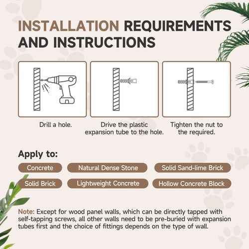 PawHut 4PCs Cat Wall Shelves with Steps, Ladder, Jumping Platforms