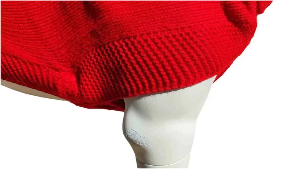 The Contemporary Red Jazz Dog Jumper - High Quality Cableknit Design