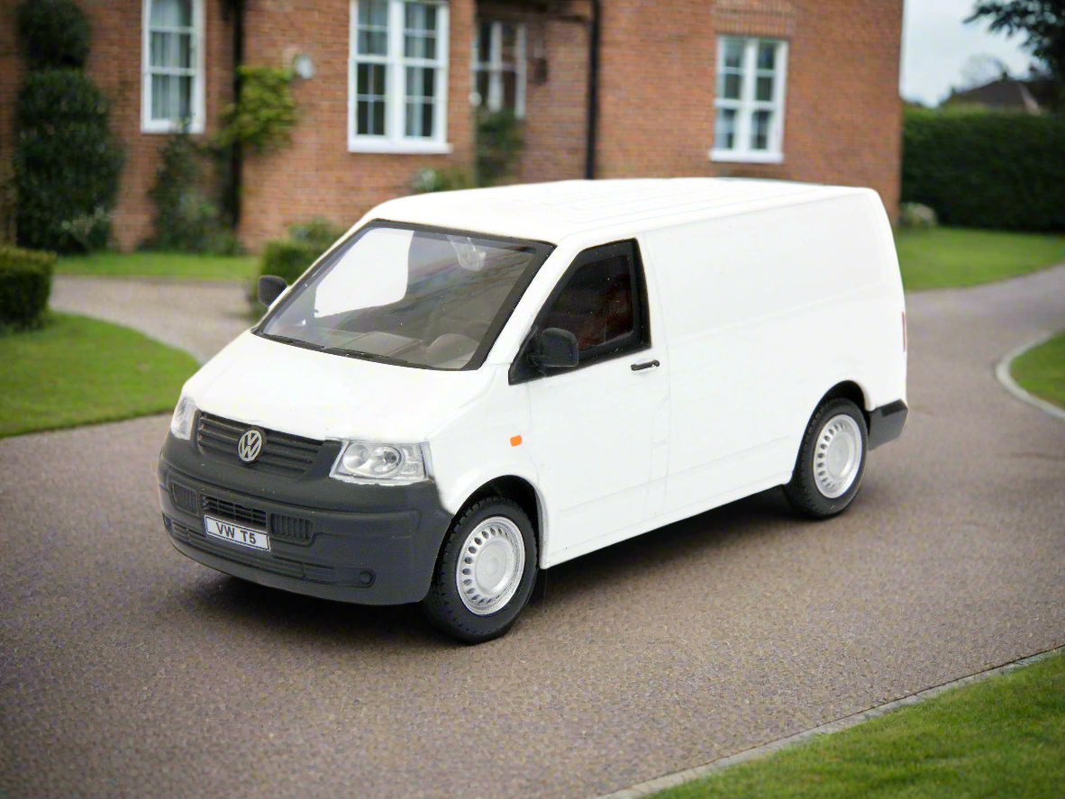 Volkswagen T5 2010 white - 1:43 Scale Model Van
