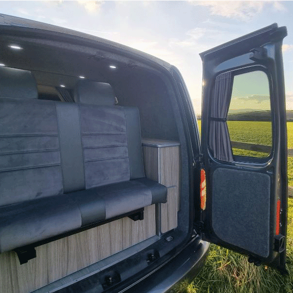 For Toyota Proace Premium Window Curtains - Black/Grey - CREATE YOUR OWN BUNDLE! | Van-X