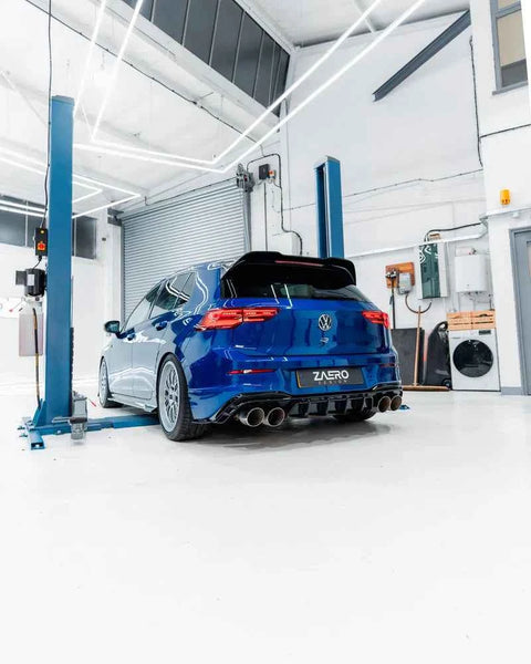VW Golf R Mk8 & Mk8.5 EVO-1 Gloss Black Rear Diffuser by ZAERO (2020+)