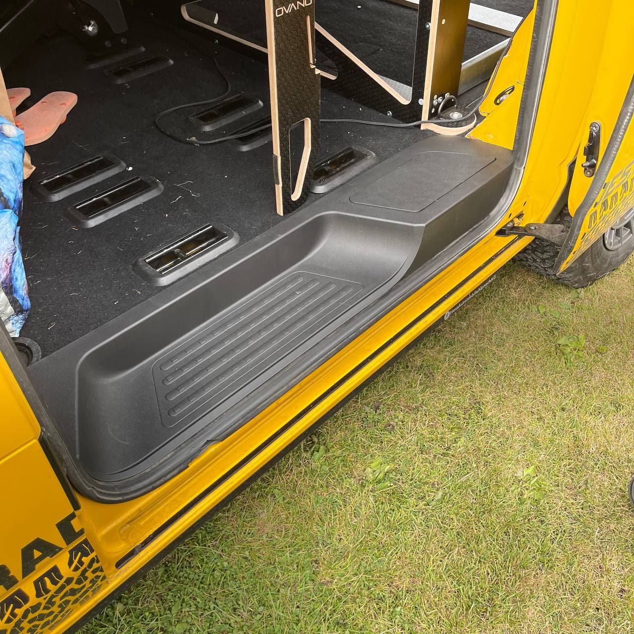 For VW T5, T5.1 Transporter Side Loading Door Step V3 17mm Extra Deep with Storage Compartment (B-Grade)