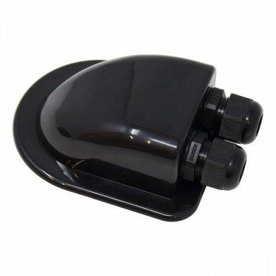 Waterproof Black Double Cable Entry Gland 3–7 mm | 4Boats