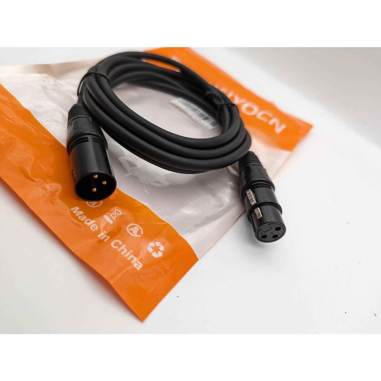 XLR Audio Cable Male to Female  3-pin Microphone Cord Shielded Noise Free